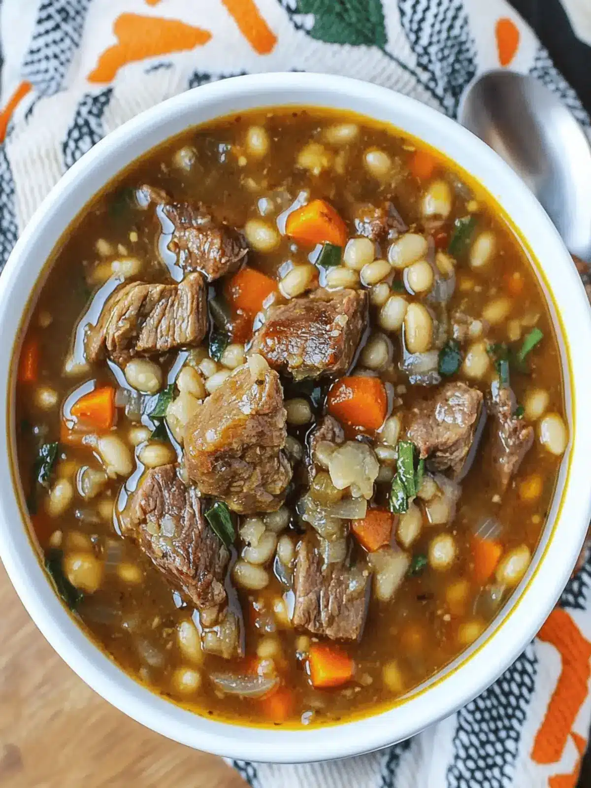 Crockpot Beef Barley Soup