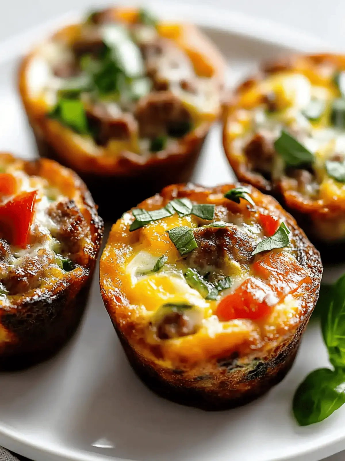 5-Minute Savory Sausage Egg Muffins