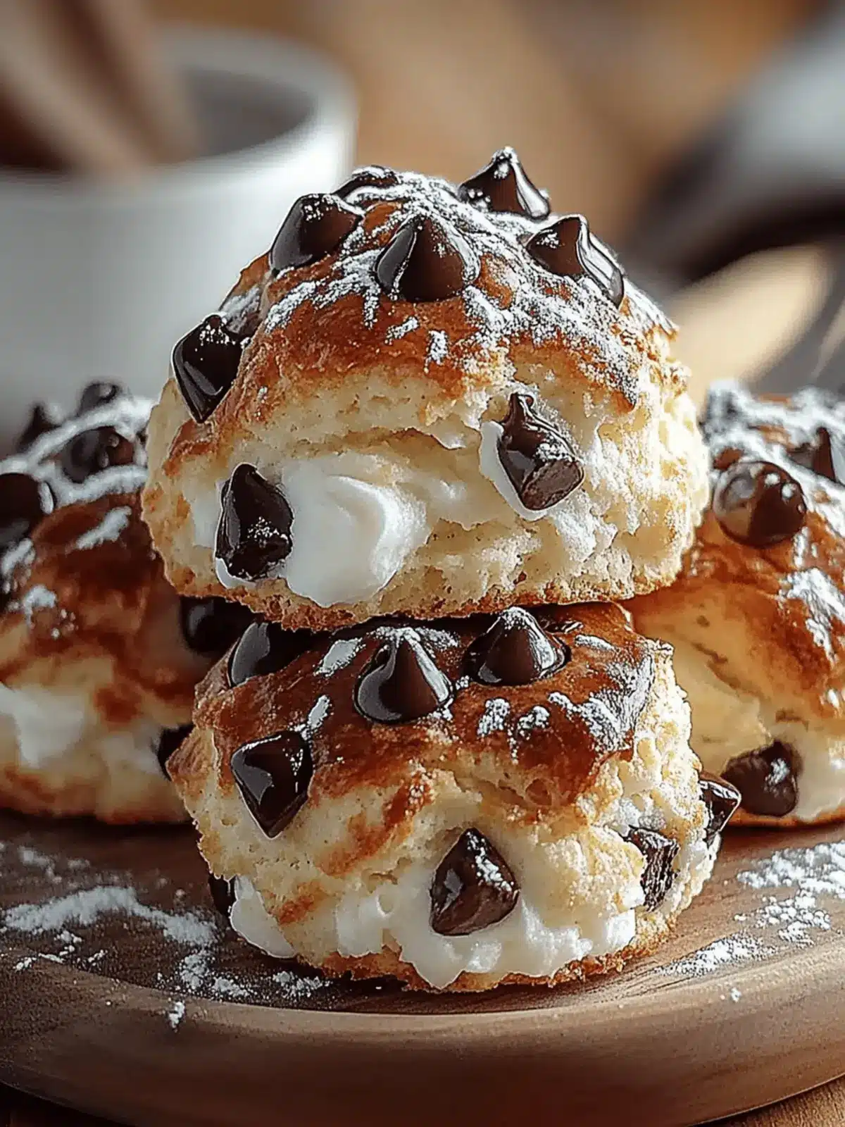 Fluffy Chocolate Chip Scones
