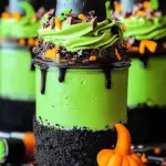 Witches Brew Halloween Cake Jars
