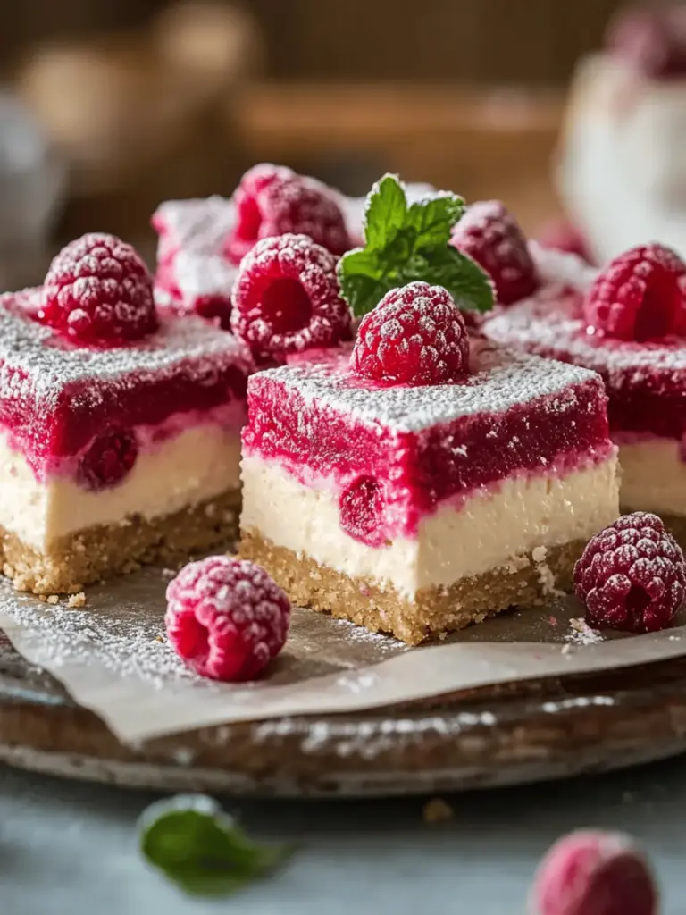 Raspberry Cheesecake Bars