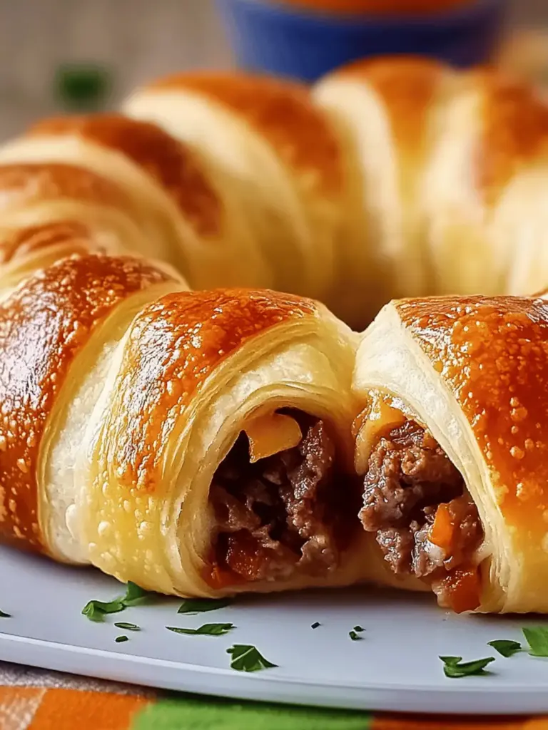 Philly Cheese Steak Crescent Ring