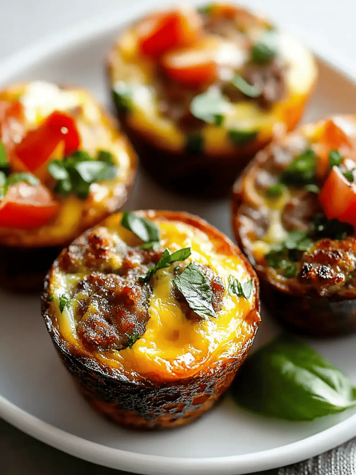 5-Minute Savory Sausage Egg Muffins