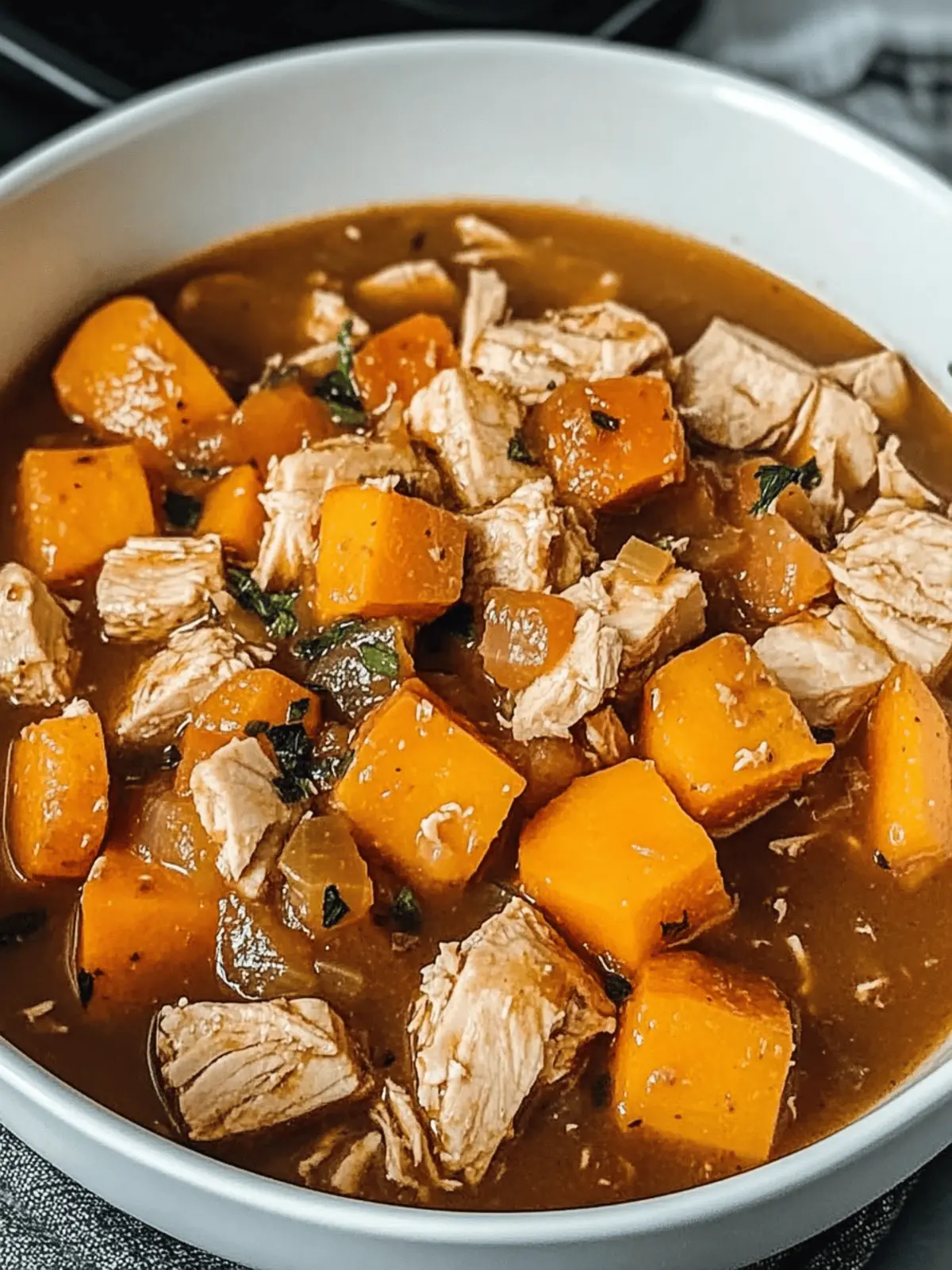 Crockpot Turkey Sweet Potato Stew