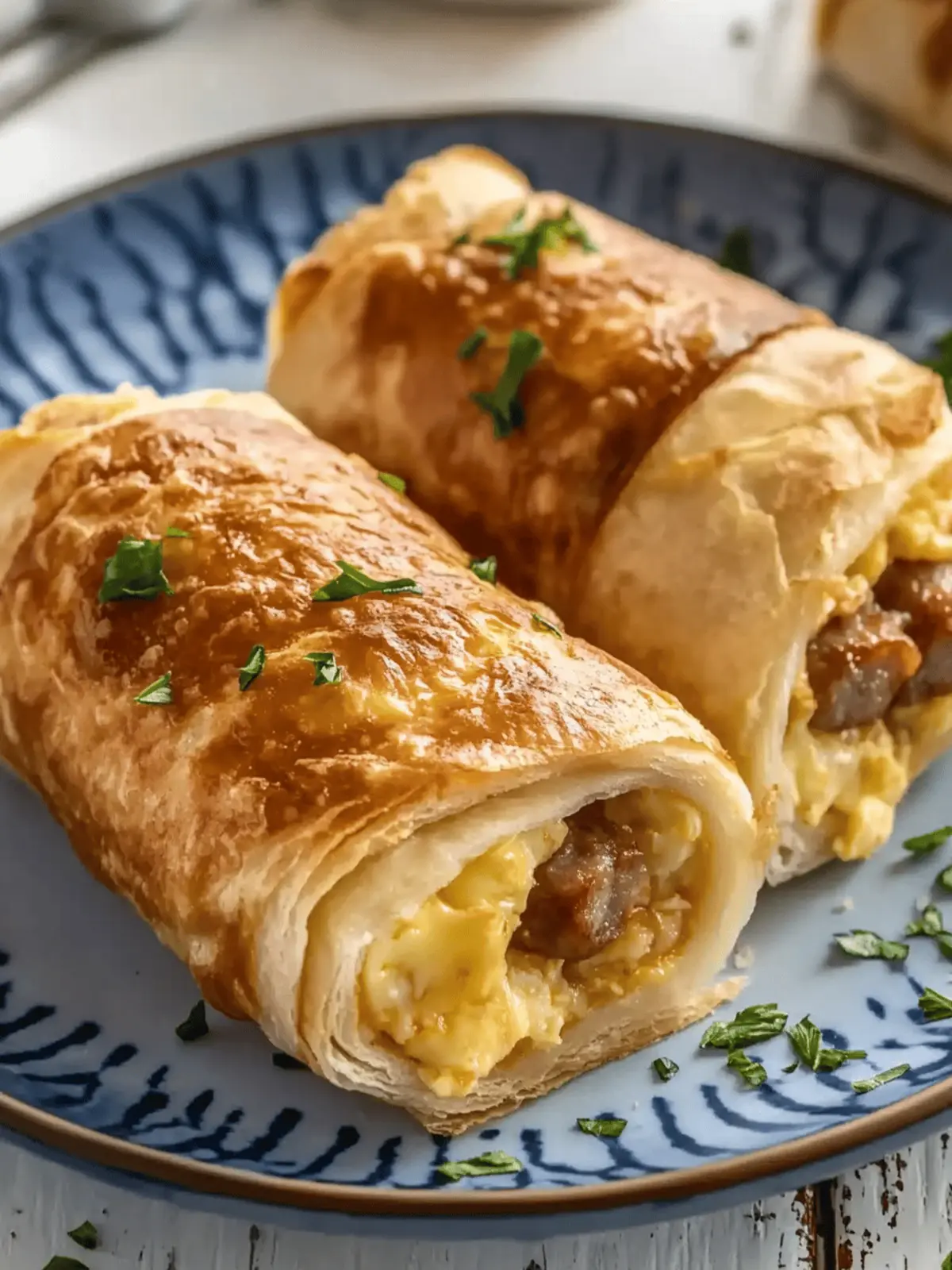 Sausage Egg Breakfast Roll-Ups