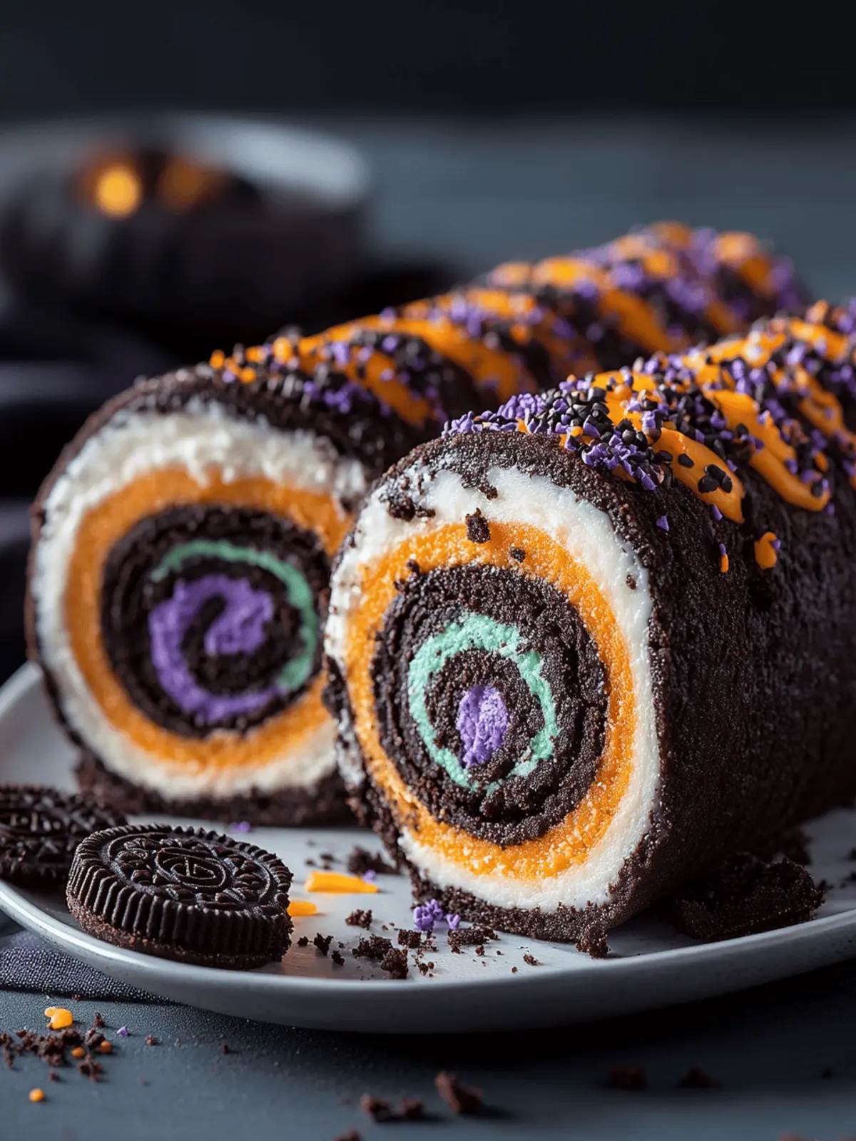 Halloween Oreo Roll