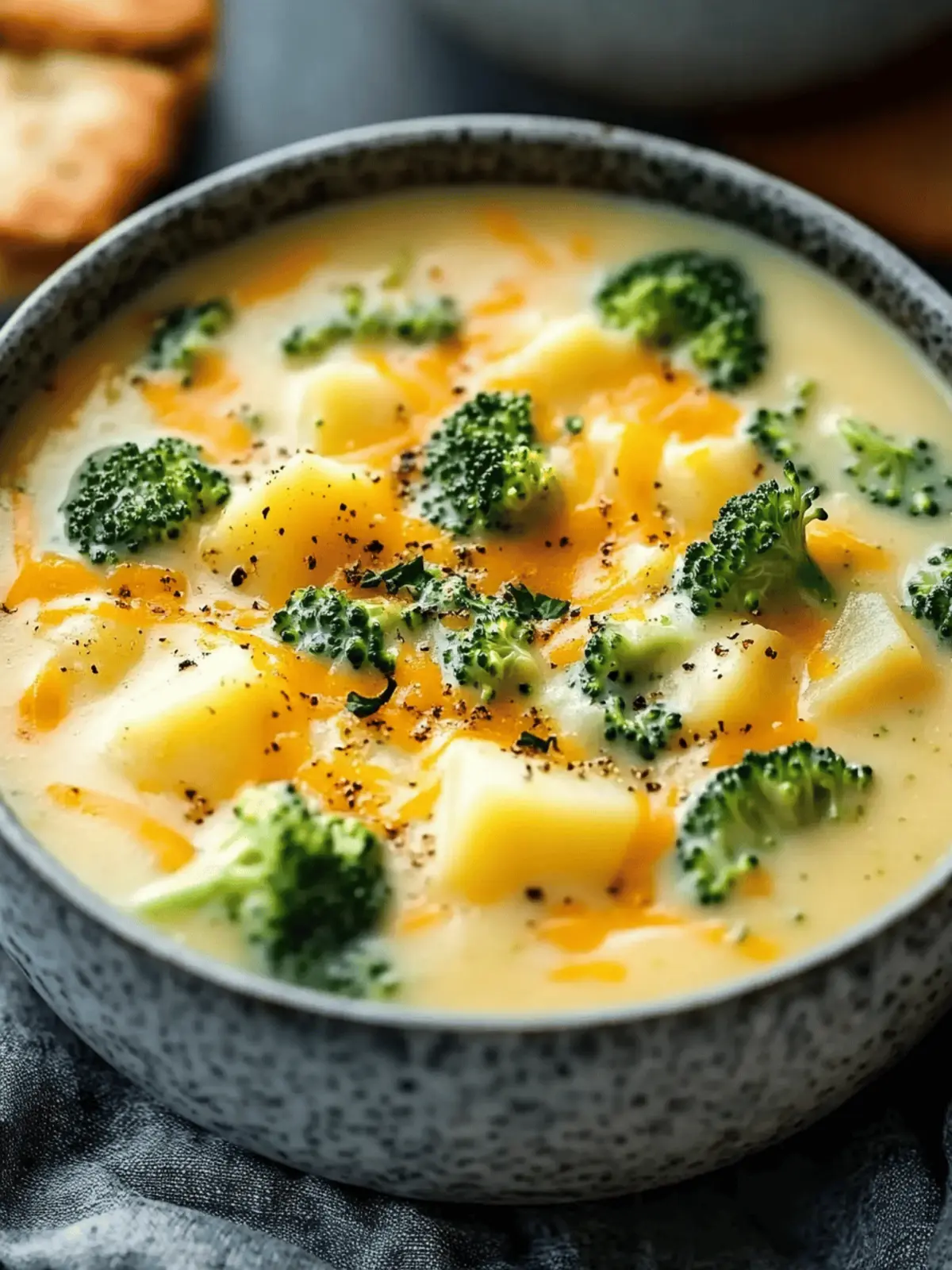 Crockpot Broccoli Cheddar Potato Soup