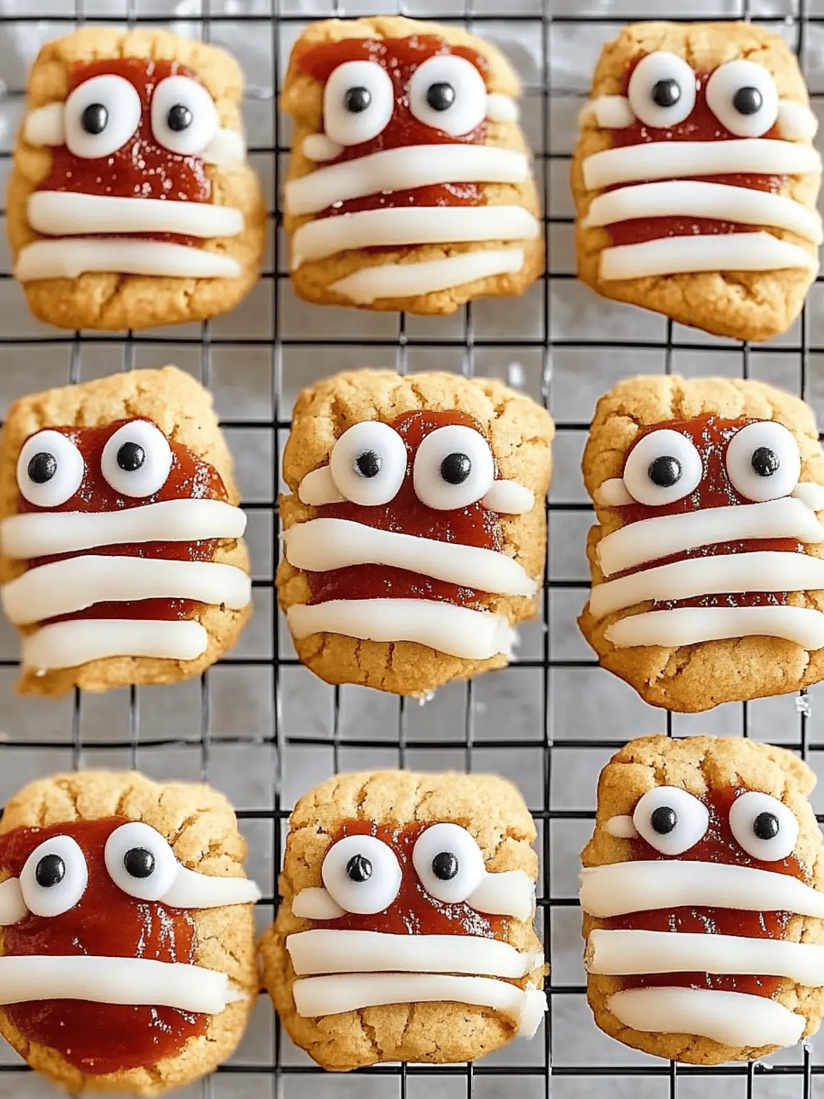 Spooky Keto Cheesecake Mummy Cookies