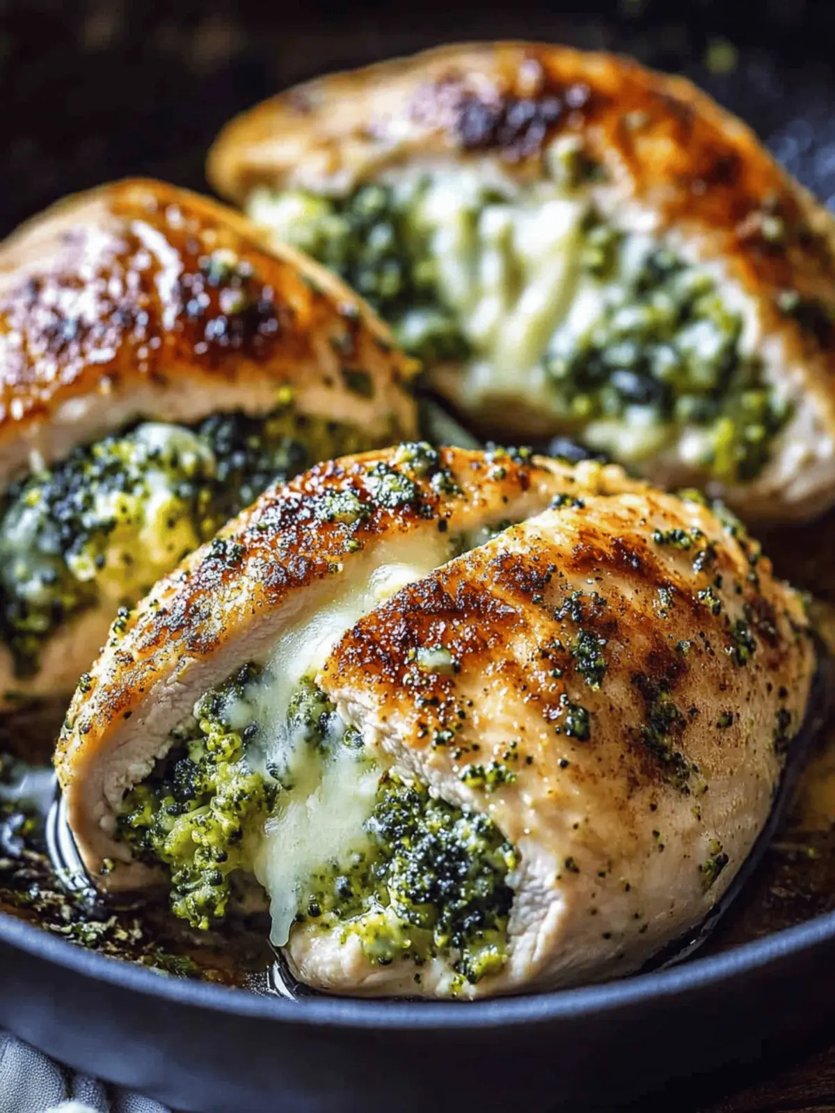 Broccoli Cheddar Stuffed Chicken Breasts