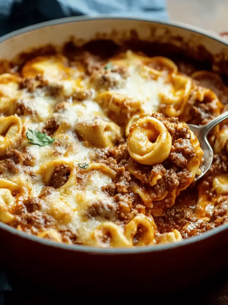 Beefy Tortellini Bake