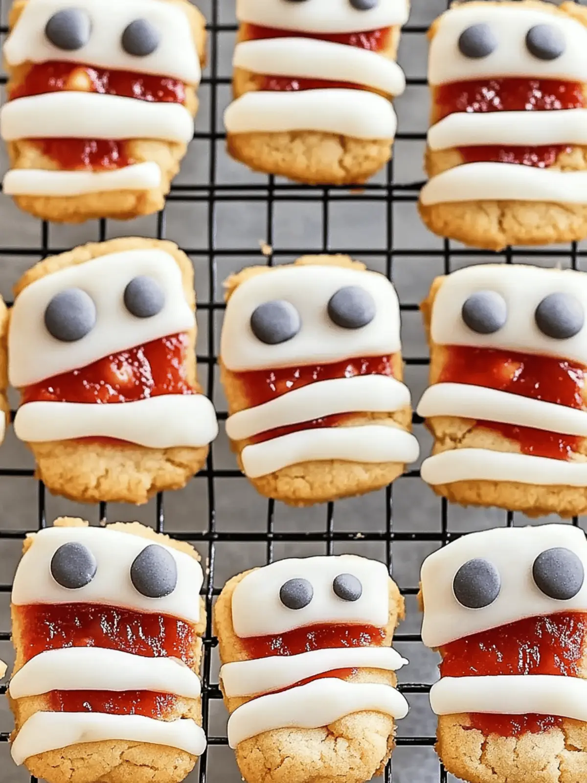 Spooky Keto Cheesecake Mummy Cookies
