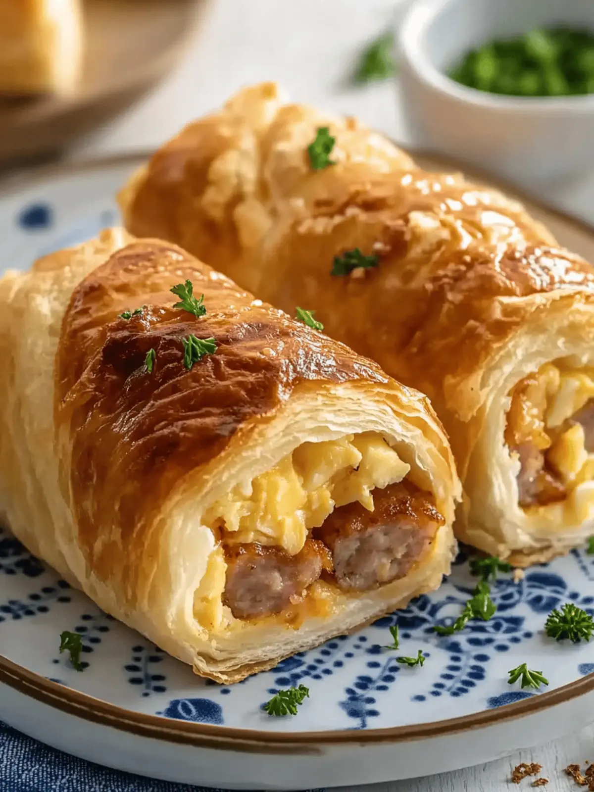 Sausage Egg Breakfast Roll-Ups