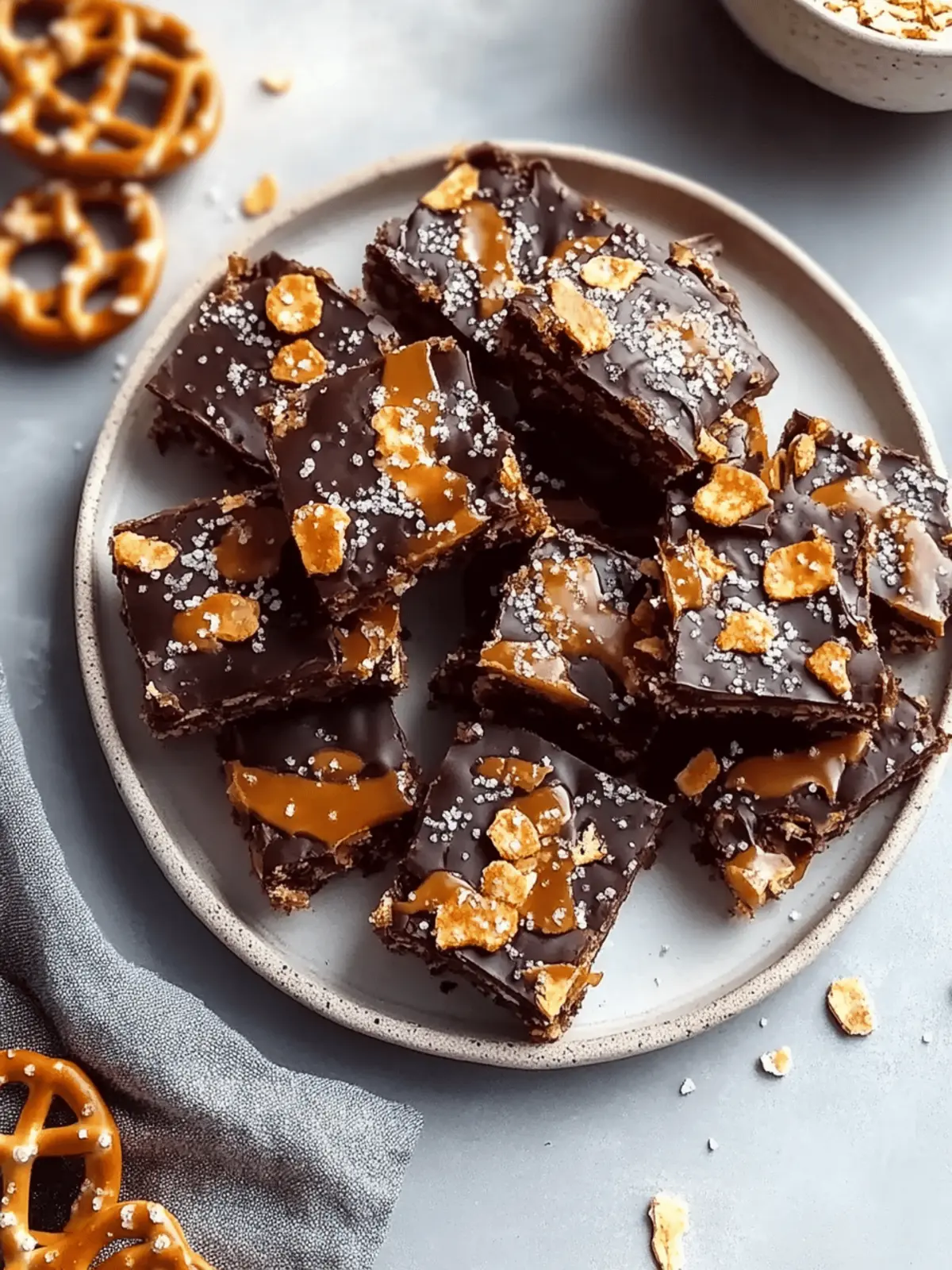 Salted Caramel Pretzel Bars