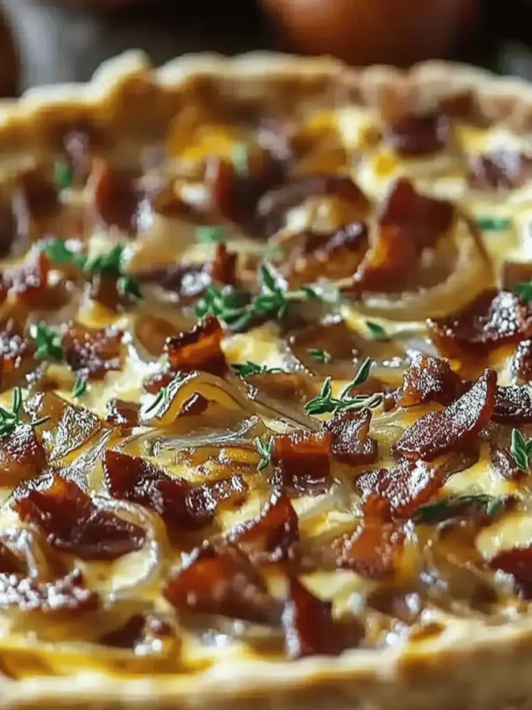 Caramelized Onion and Bacon Quiche