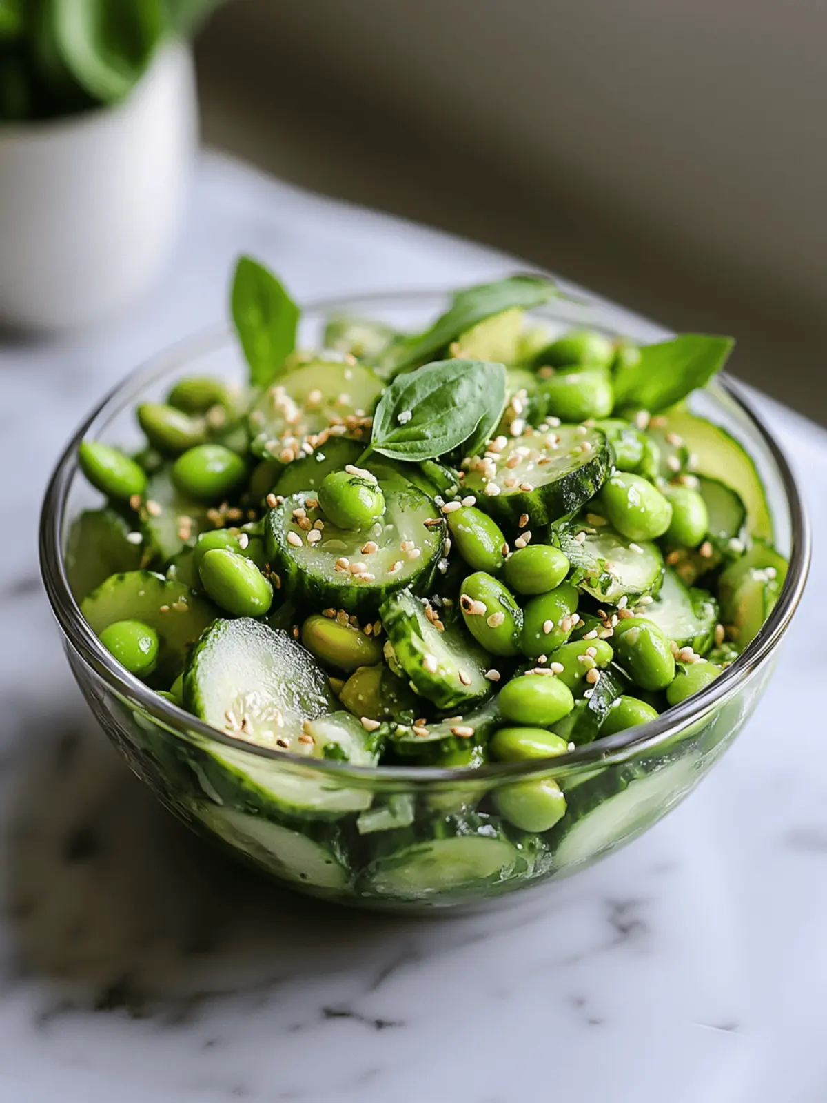 Delicious Cucumber Edamame Salad