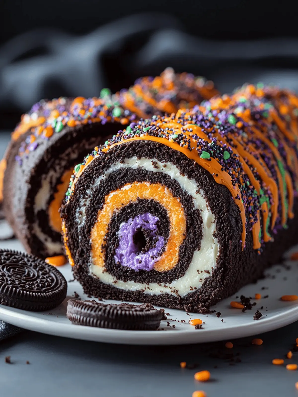 Halloween Oreo Roll