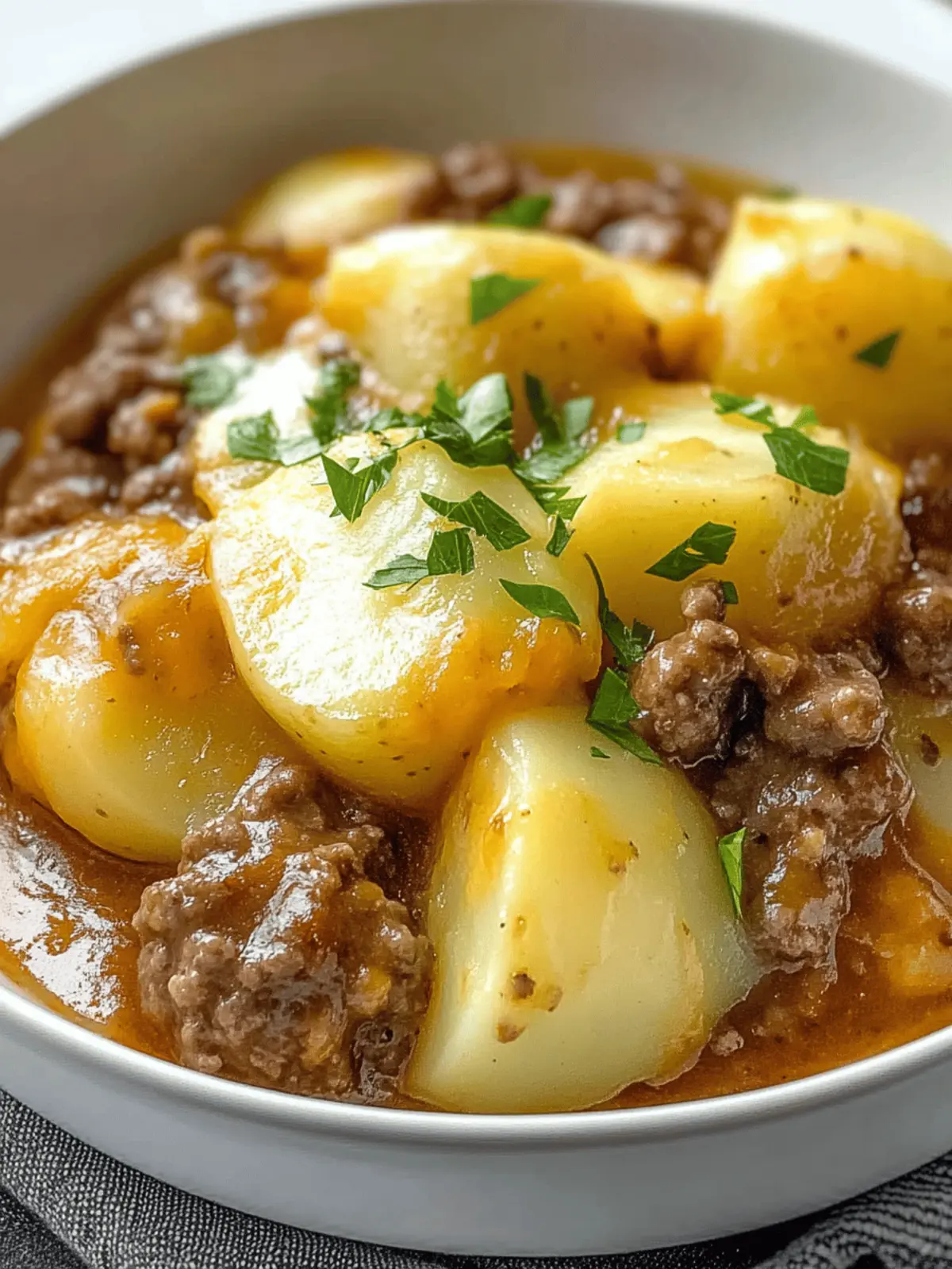 Crockpot Hamburger Potato Casserole Recipe