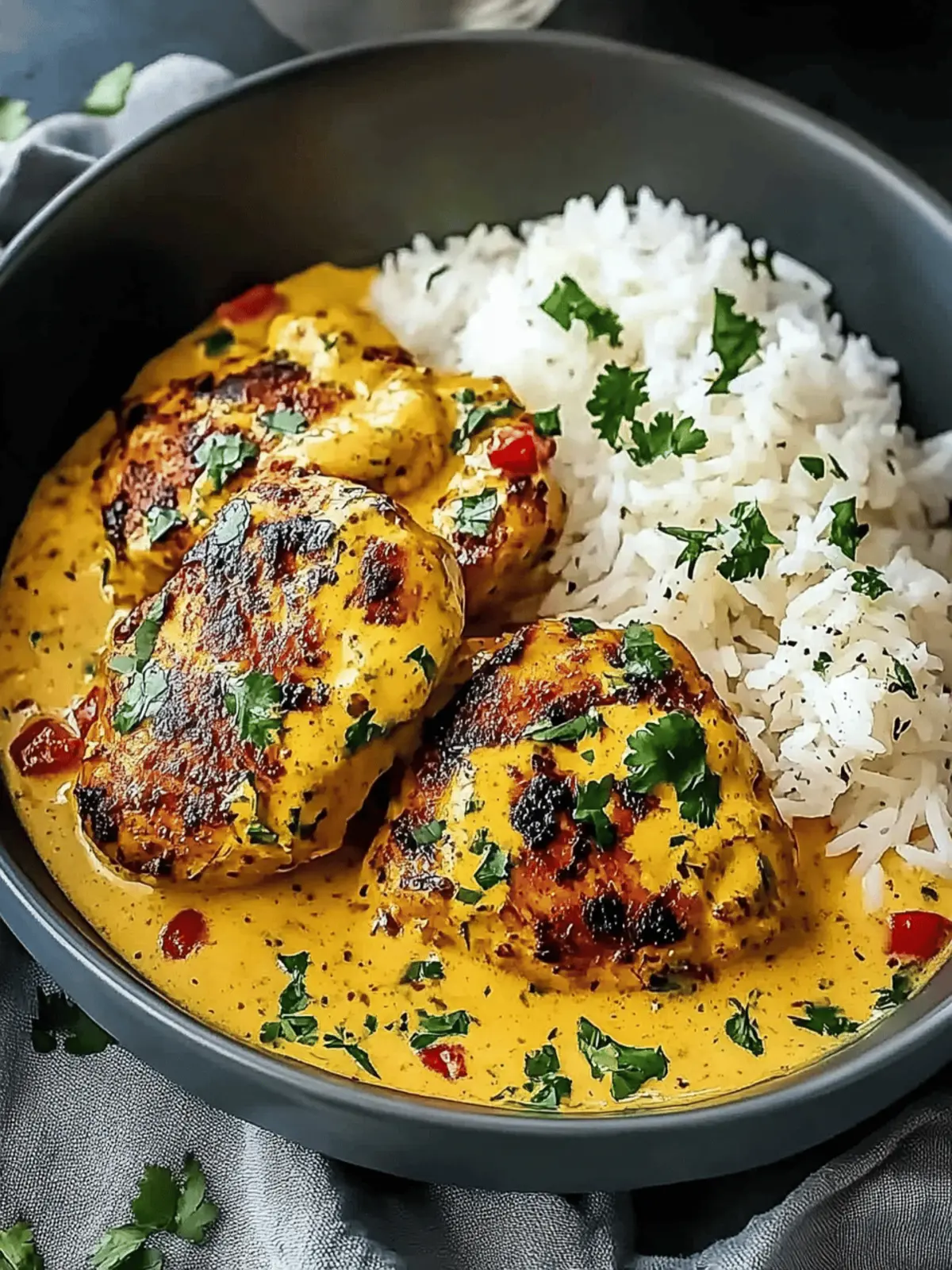 Creamy Peri-Peri Chicken with Rice