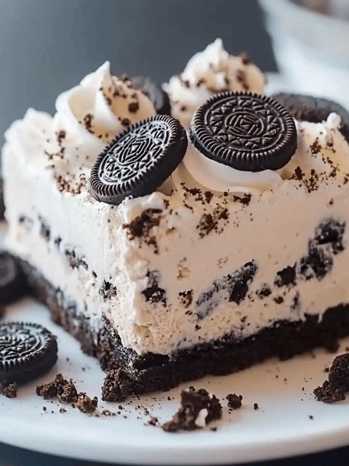 No Bake Heavenly Oreo Dessert