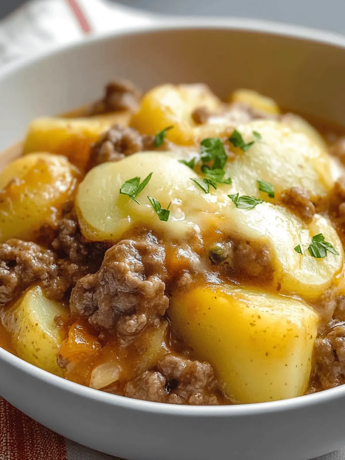 Crockpot Hamburger Potato Casserole Recipe