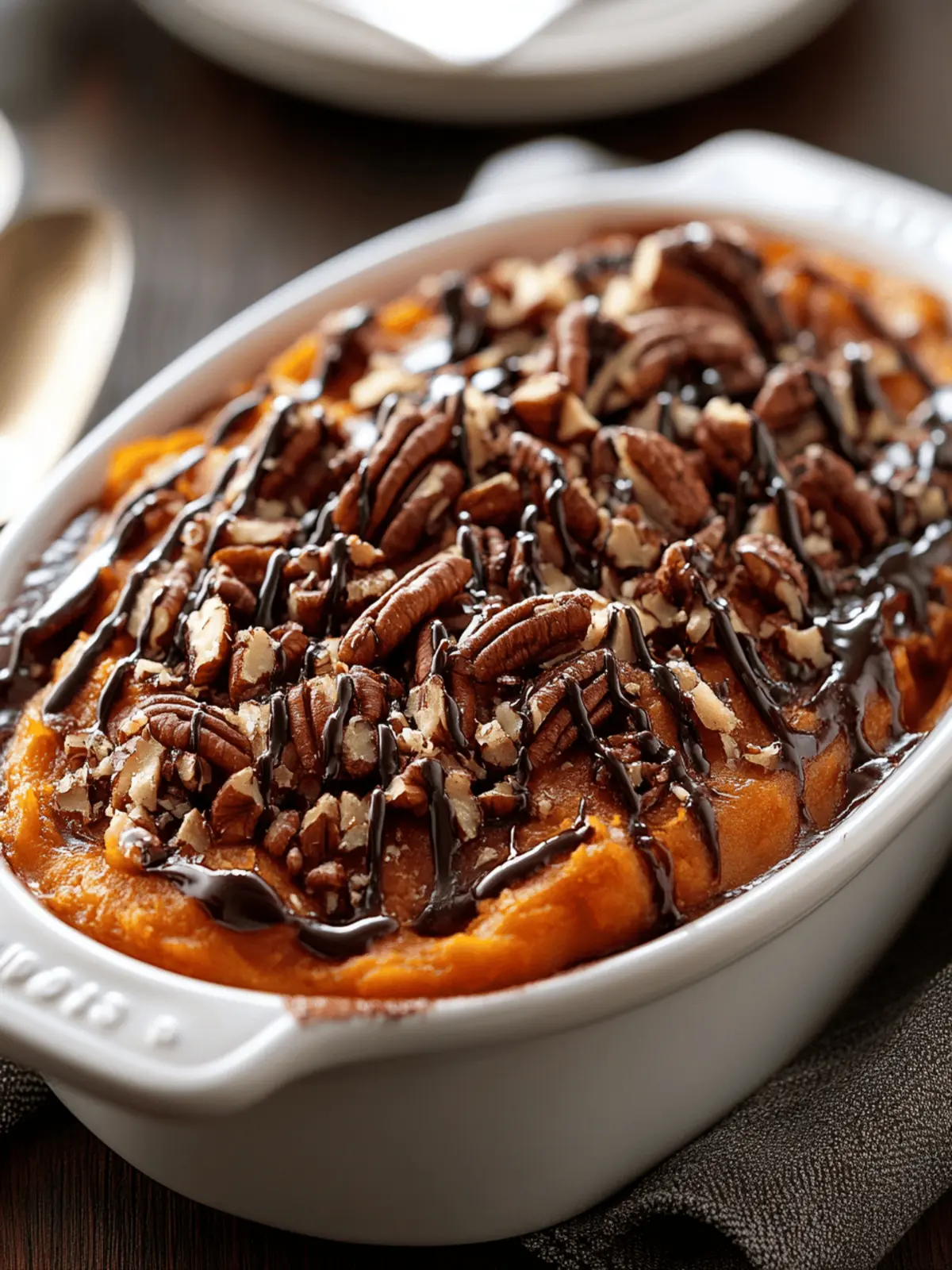 Chocolate-Pecan Sweet Potato Casserole