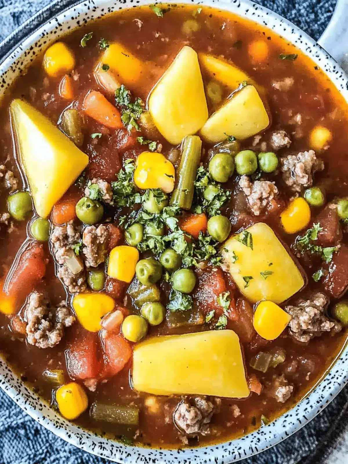Crockpot Hamburger Soup