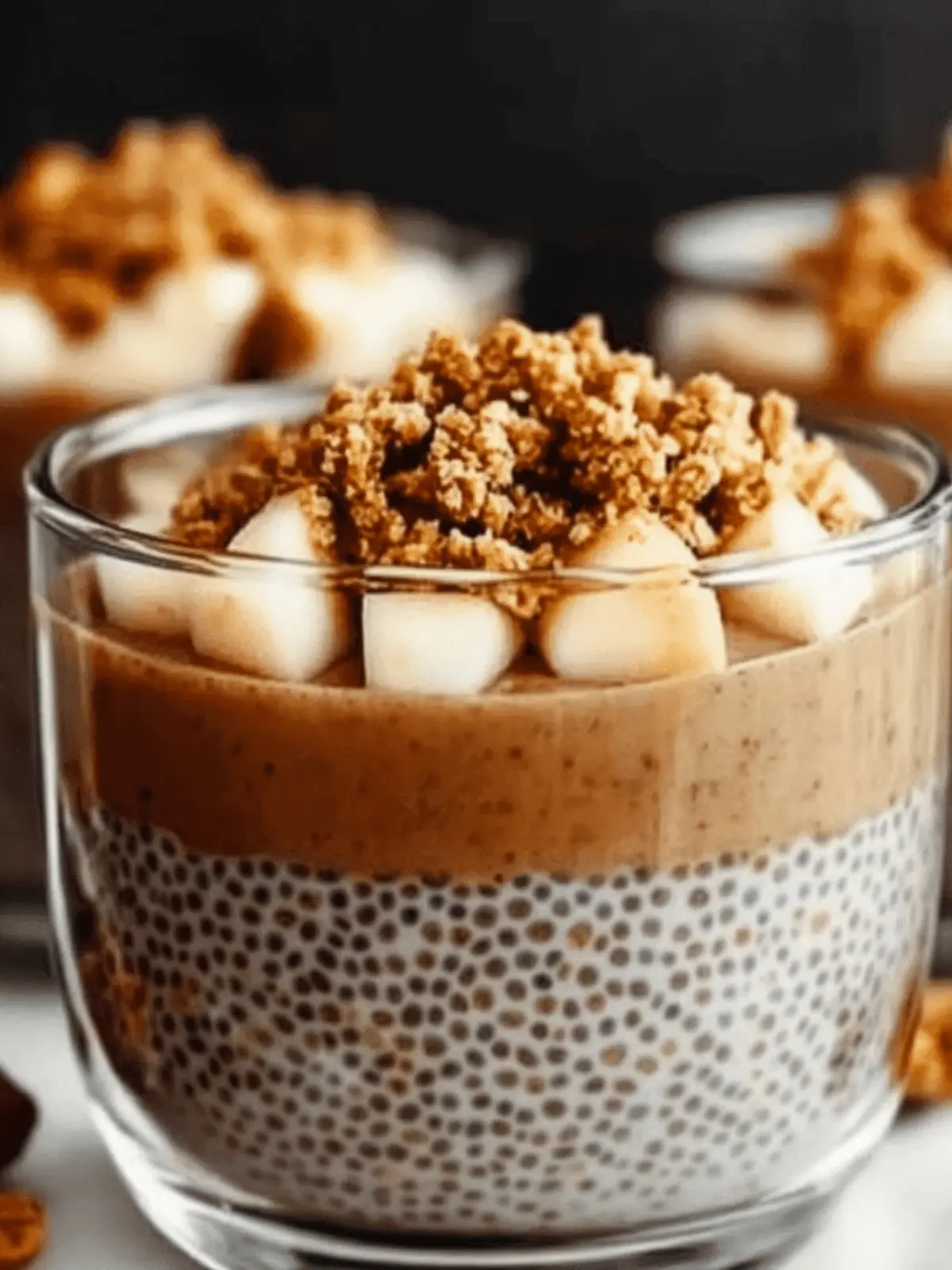 Creamy Apple Crumble Chia Pudding