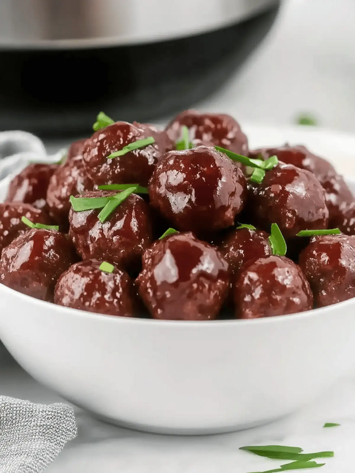 Slow Cooker Grape Jelly Meatballs