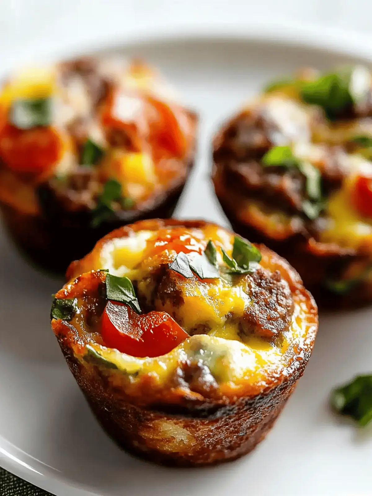 5-Minute Savory Sausage Egg Muffins