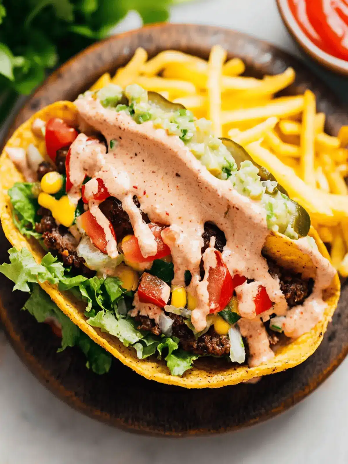 Smash Burger Tacos