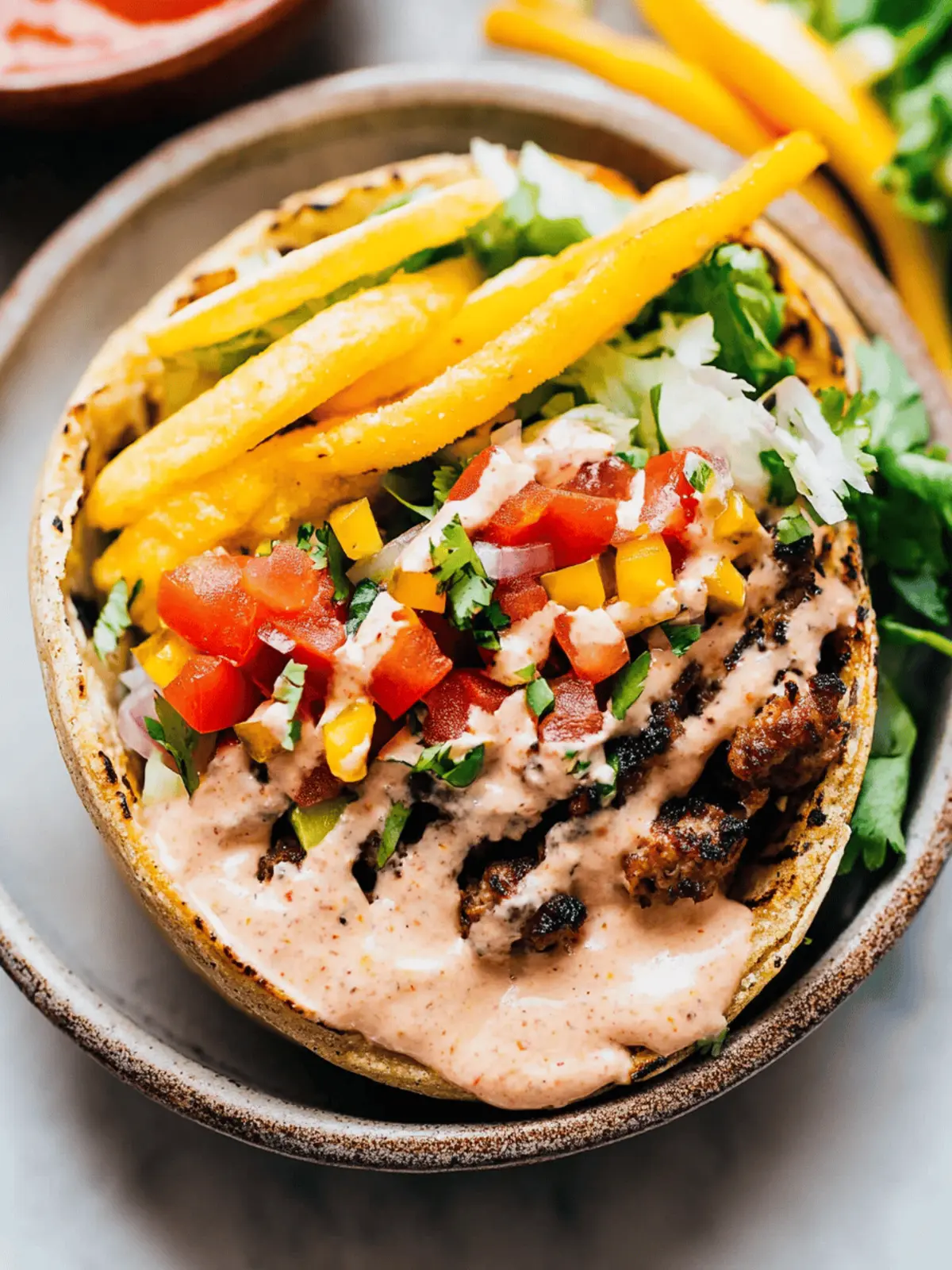 Smash Burger Tacos