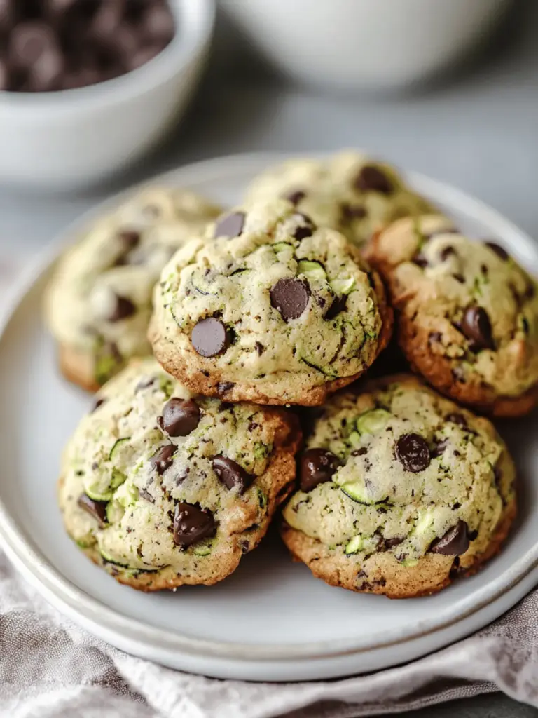 Zucchini Chocolate Chip Cookies
