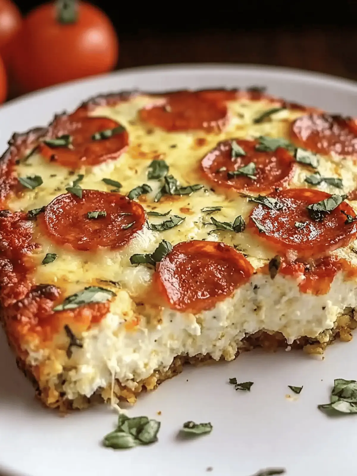 Pizza Style Cottage Cheese Bake