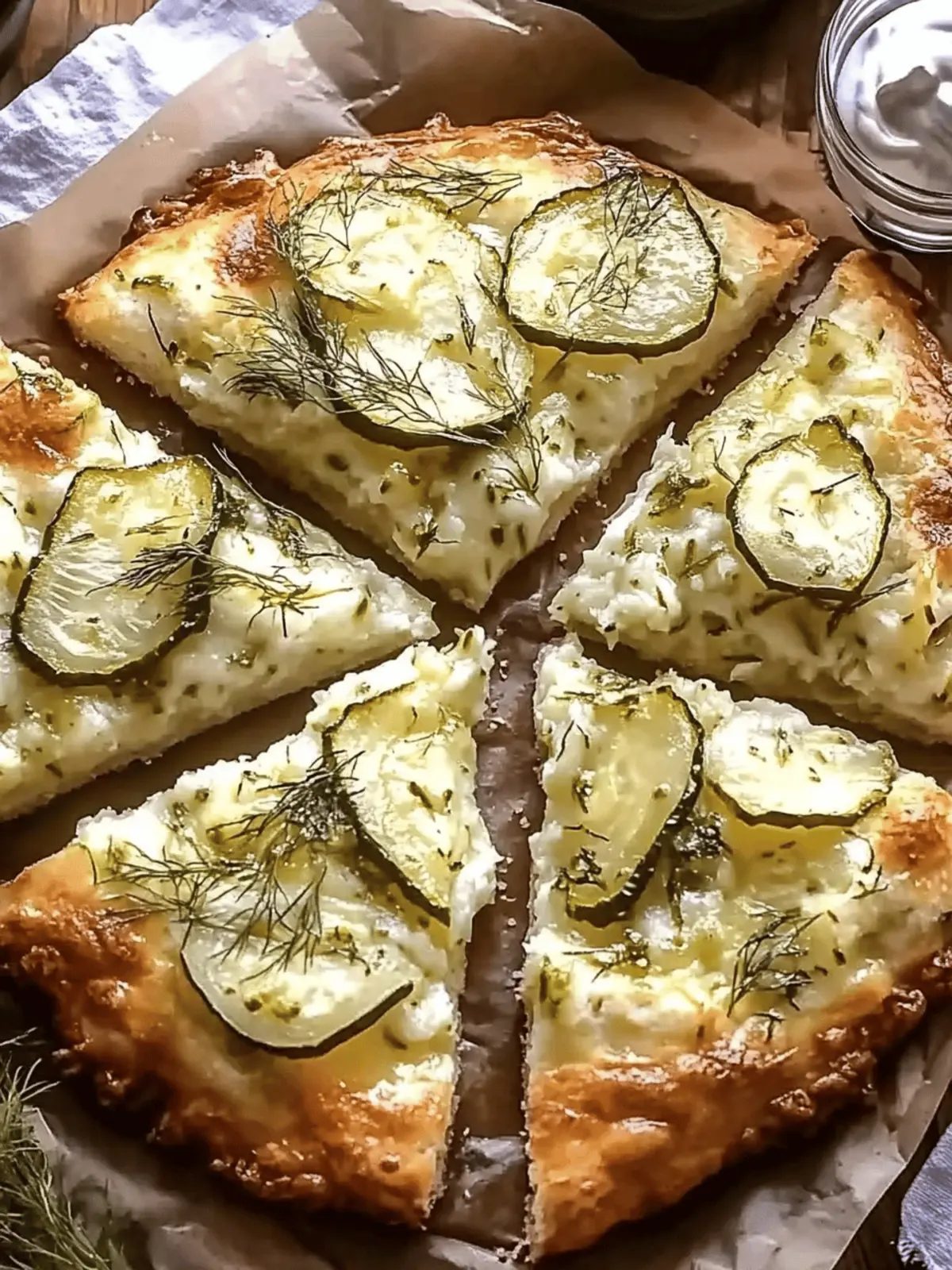 Dill Pickle Focaccia Bread