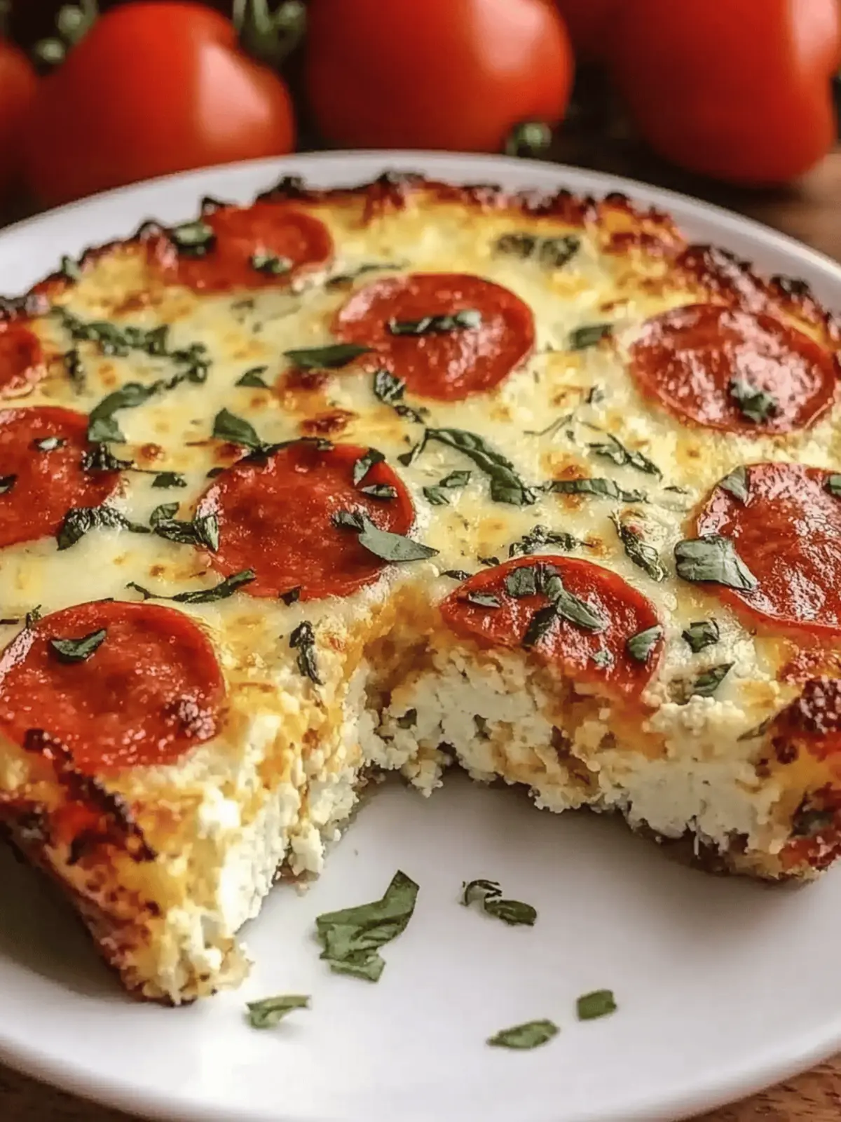 Pizza Style Cottage Cheese Bake