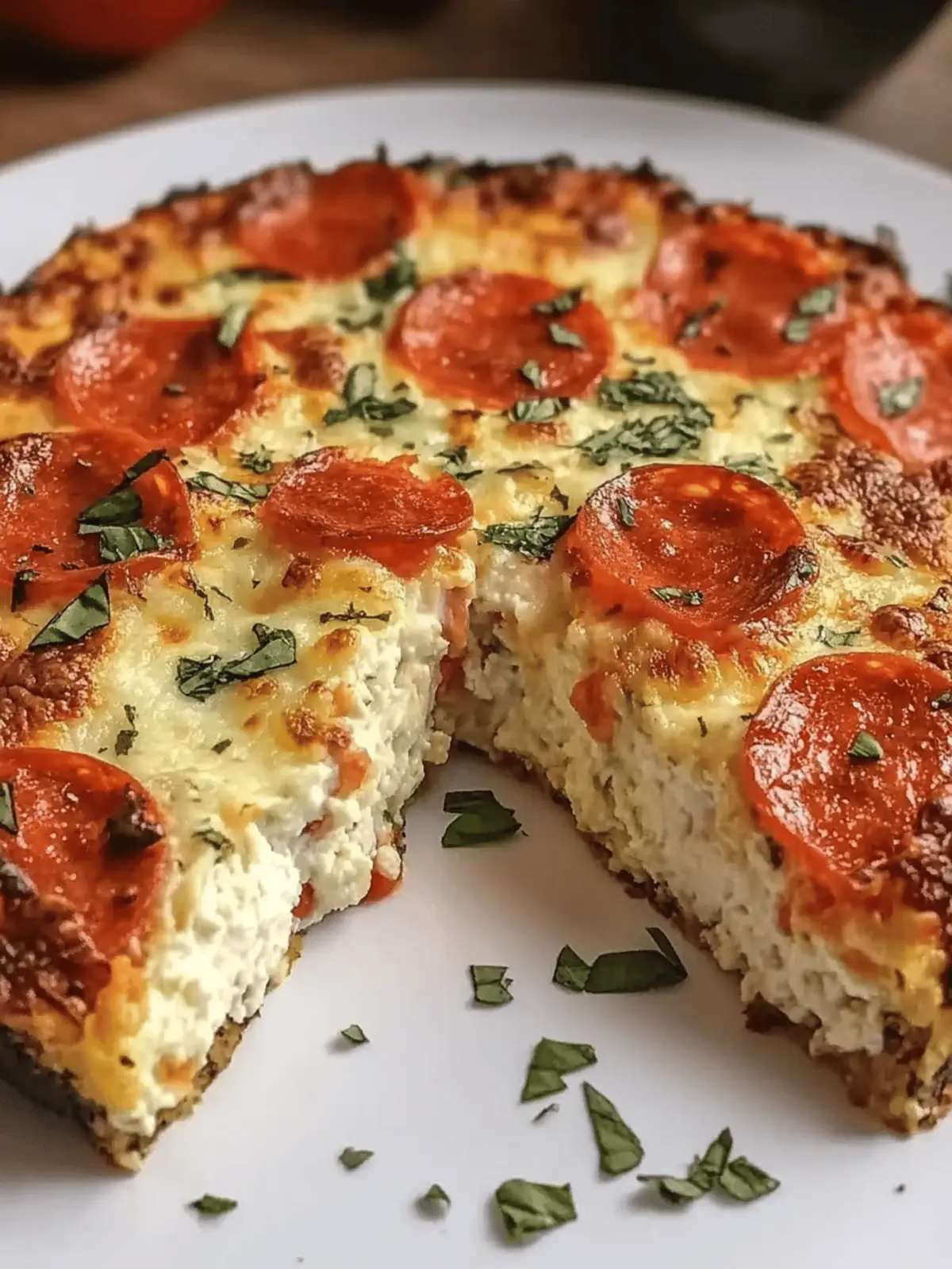 Pizza Style Cottage Cheese Bake