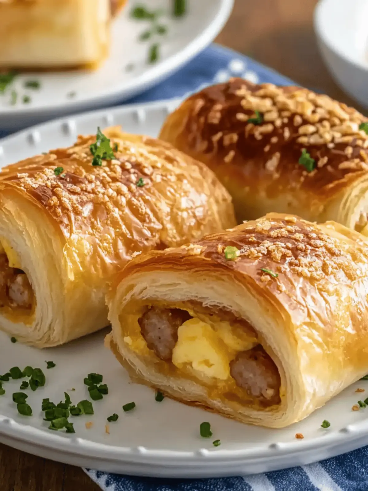 Sausage Egg Breakfast Roll-Ups