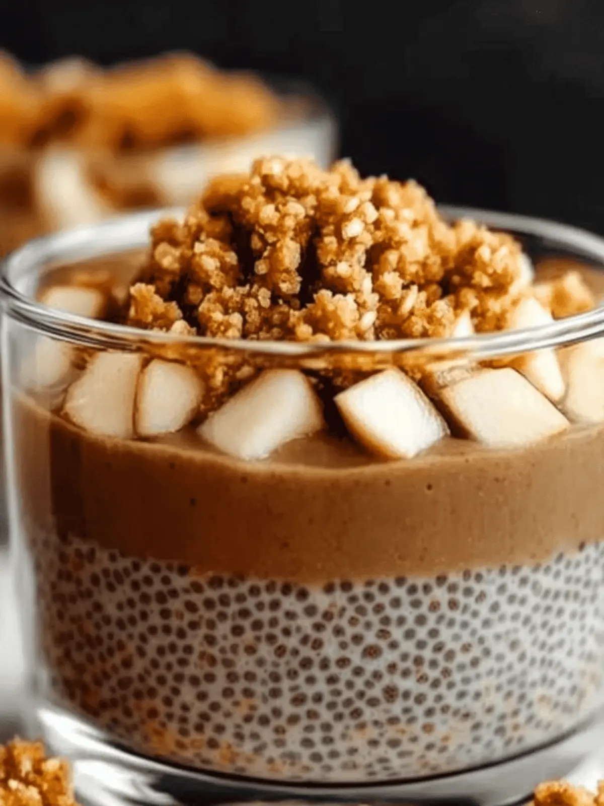 Creamy Apple Crumble Chia Pudding
