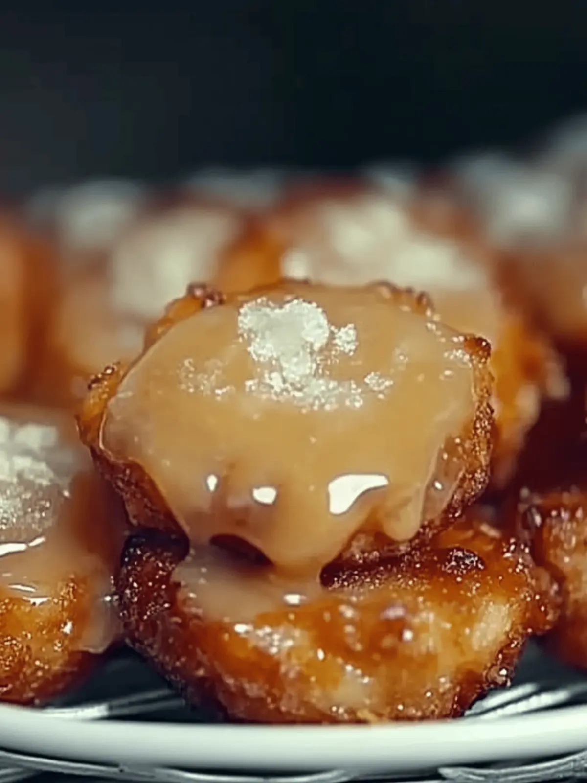 Warm Baked Apple Fritters