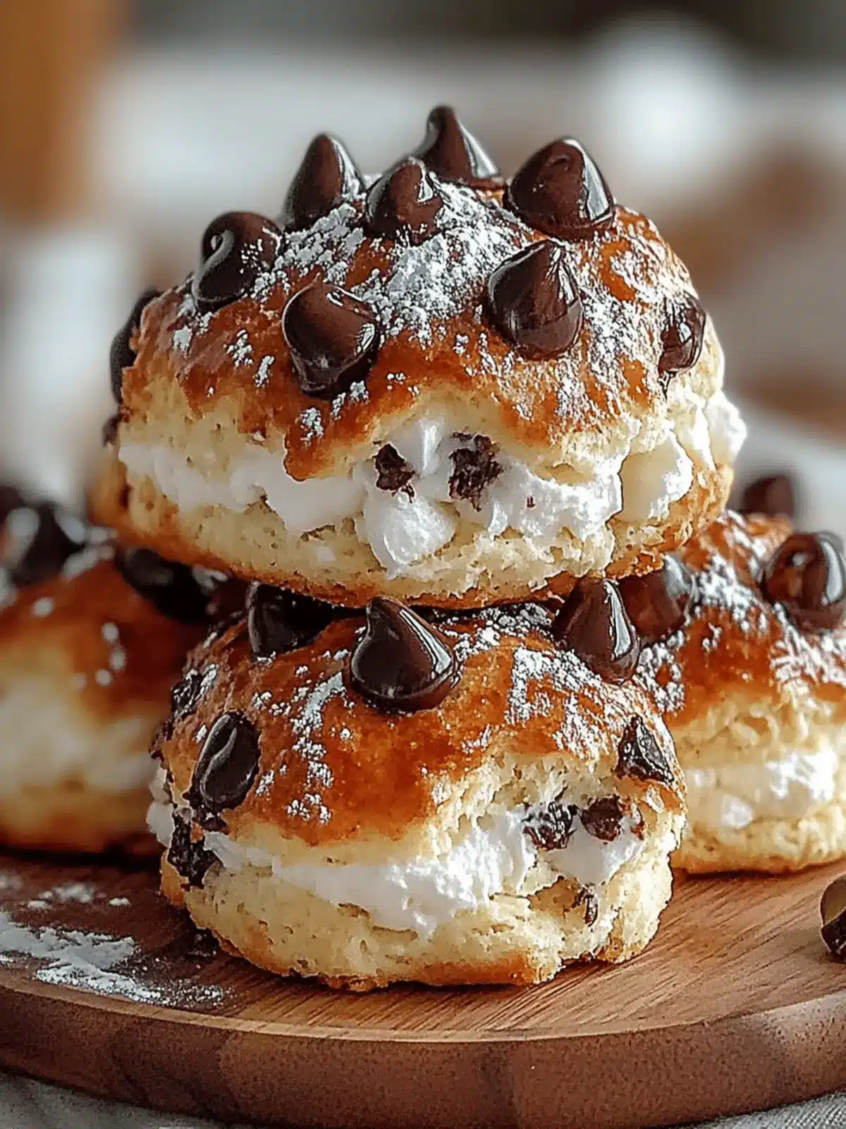 Fluffy Chocolate Chip Scones