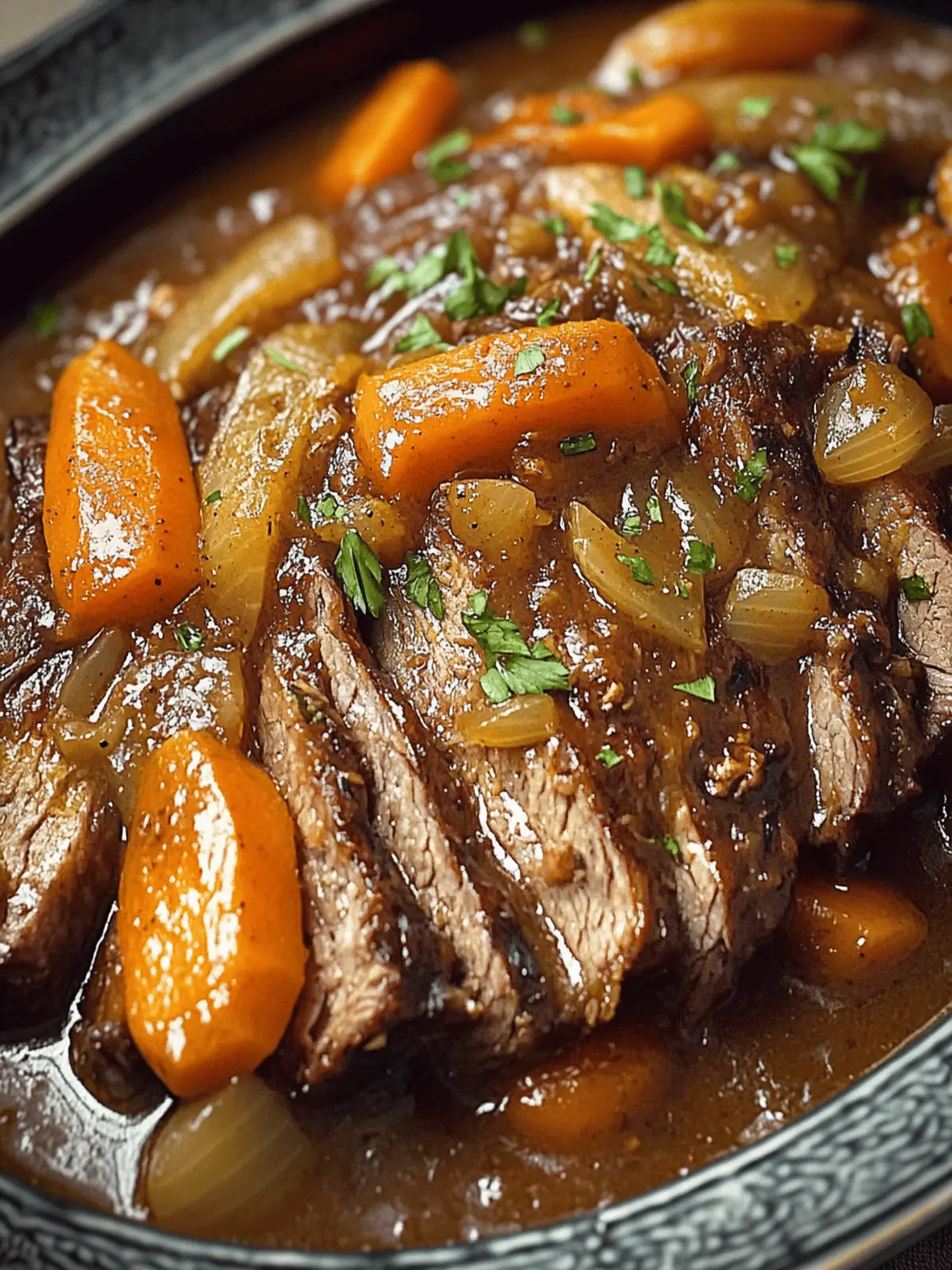 Jewish Braised Brisket for (Rosh Hashanah Recipe)