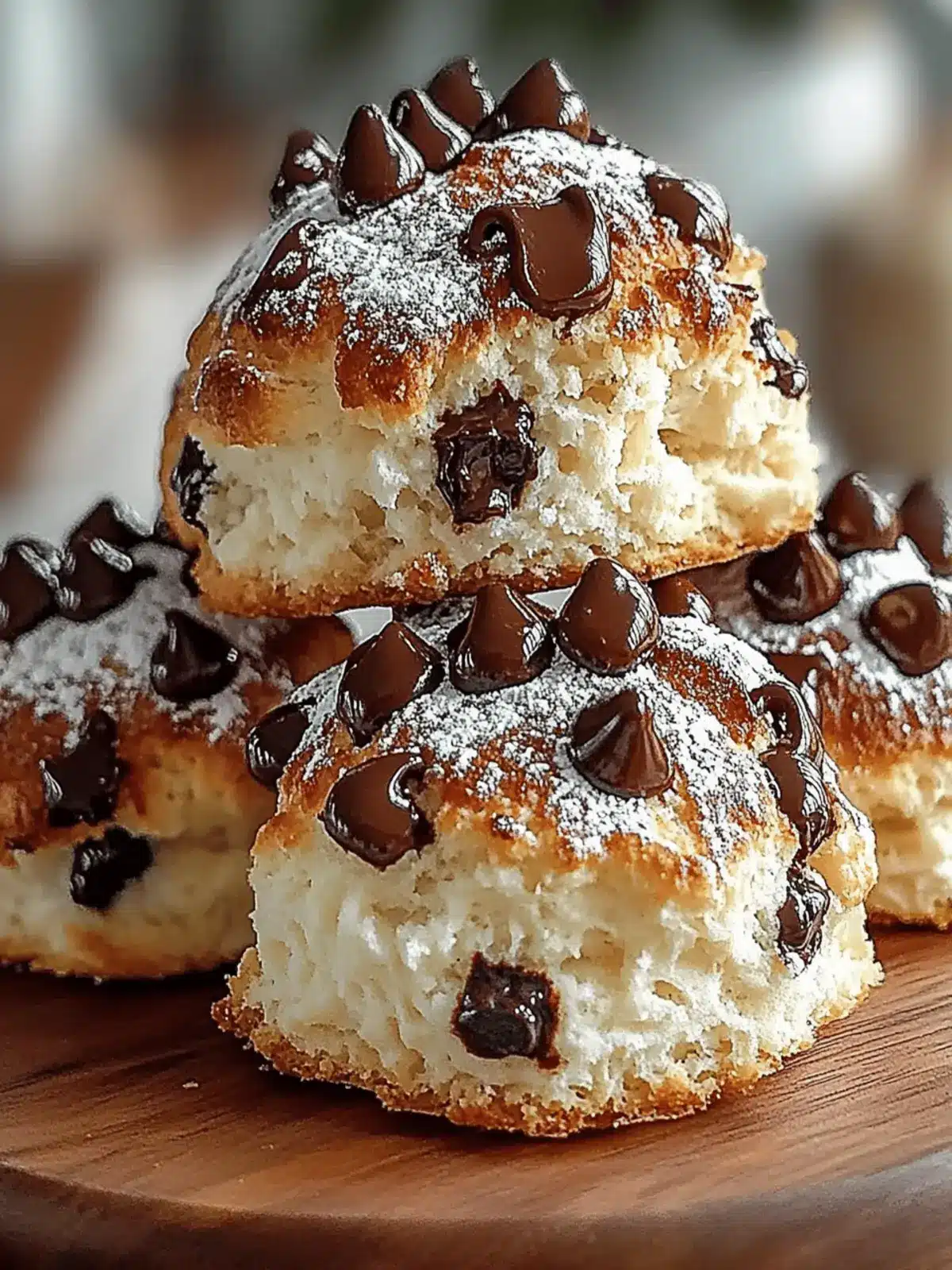 Fluffy Chocolate Chip Scones