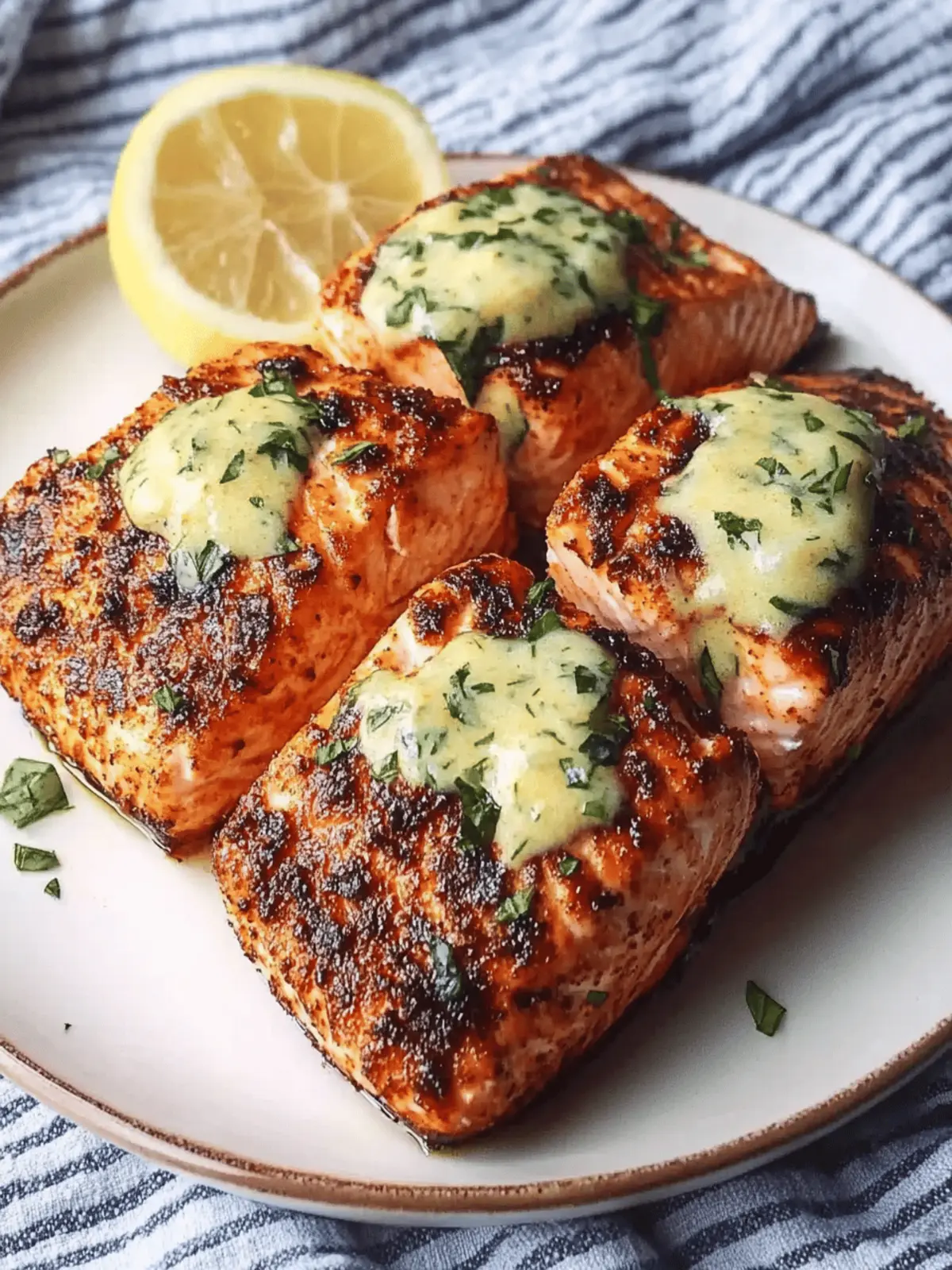 Crispy Air Fryer Blackened Salmon