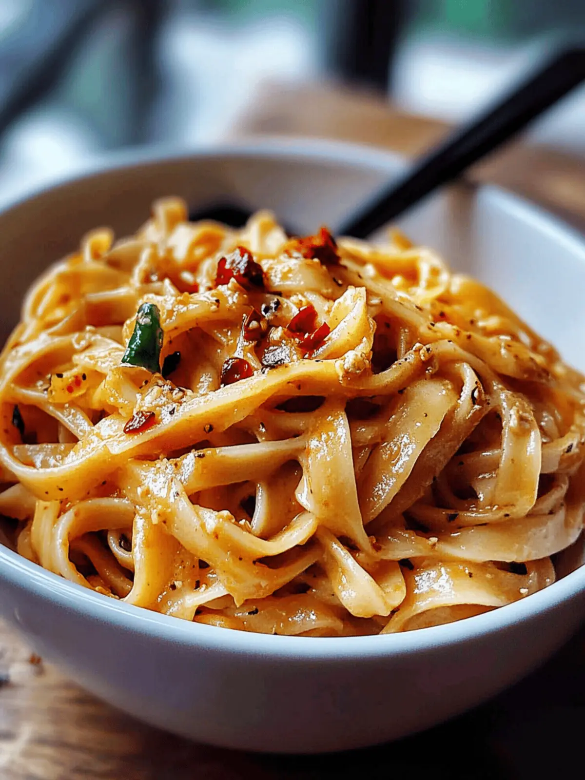 Aromatic Garlic Chilli Noodles with Soy and Vinegar