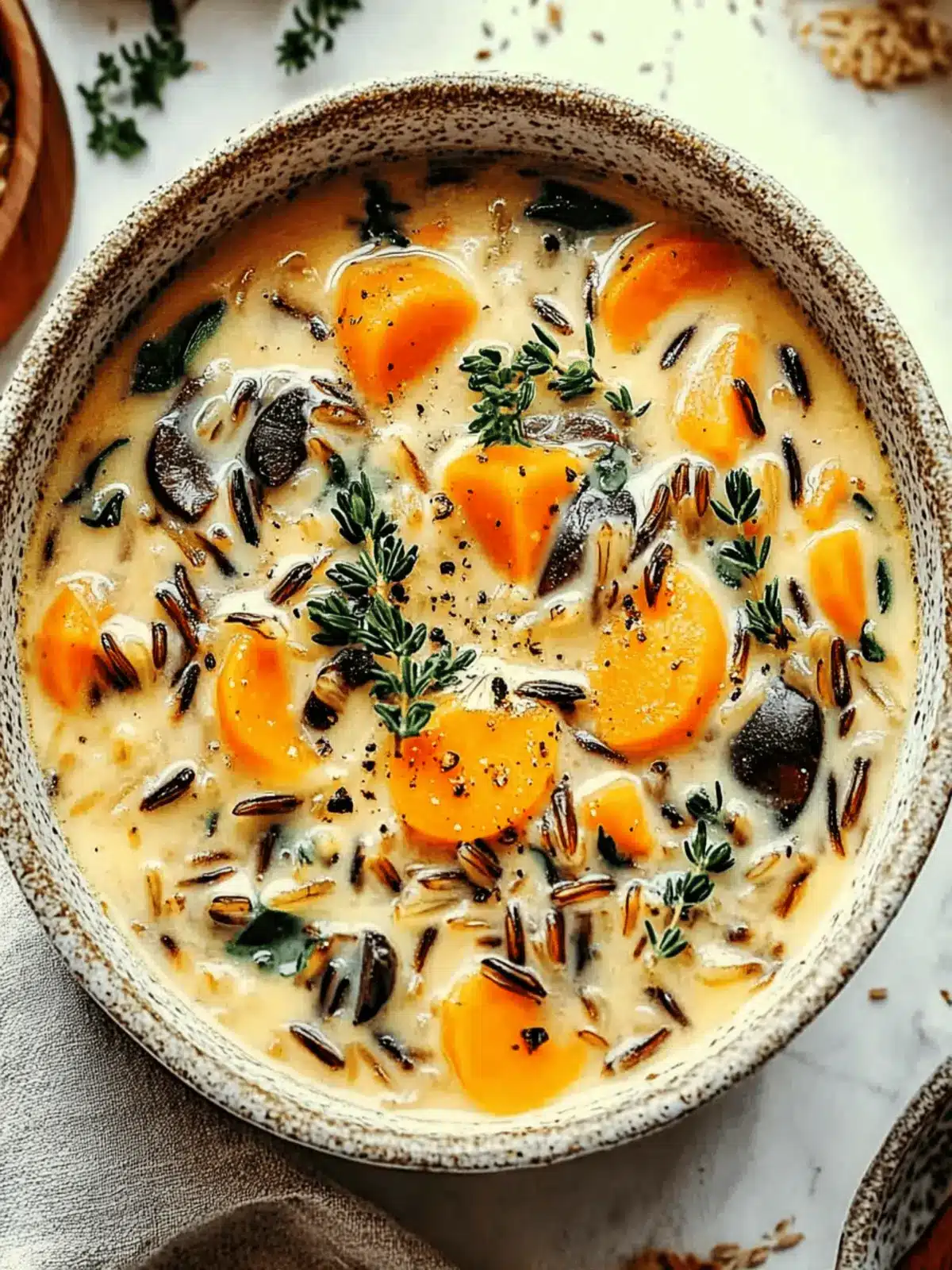 Cozy Up with Creamy Autumn Wild Rice Soup Delight 2 Autumn Wild Rice Soup