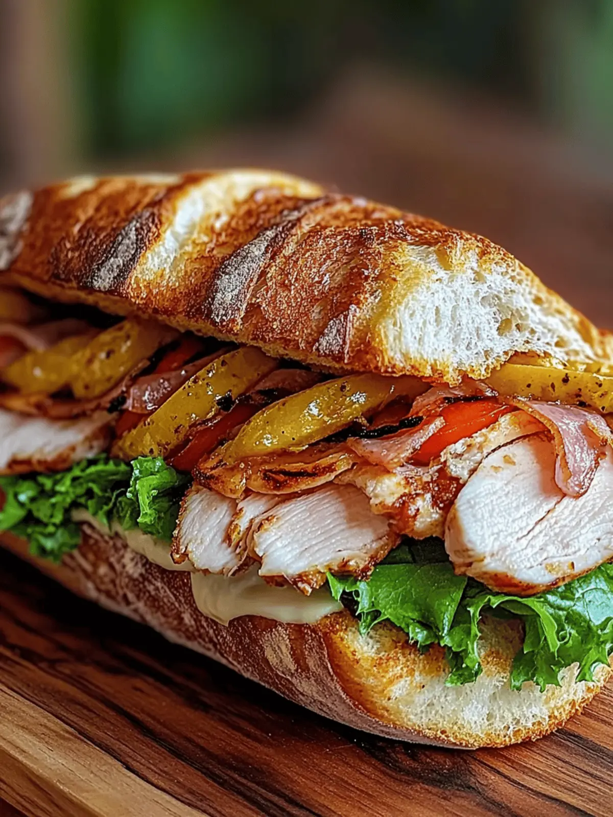 Grilled Chicken Cordon Bleu Sandwich
