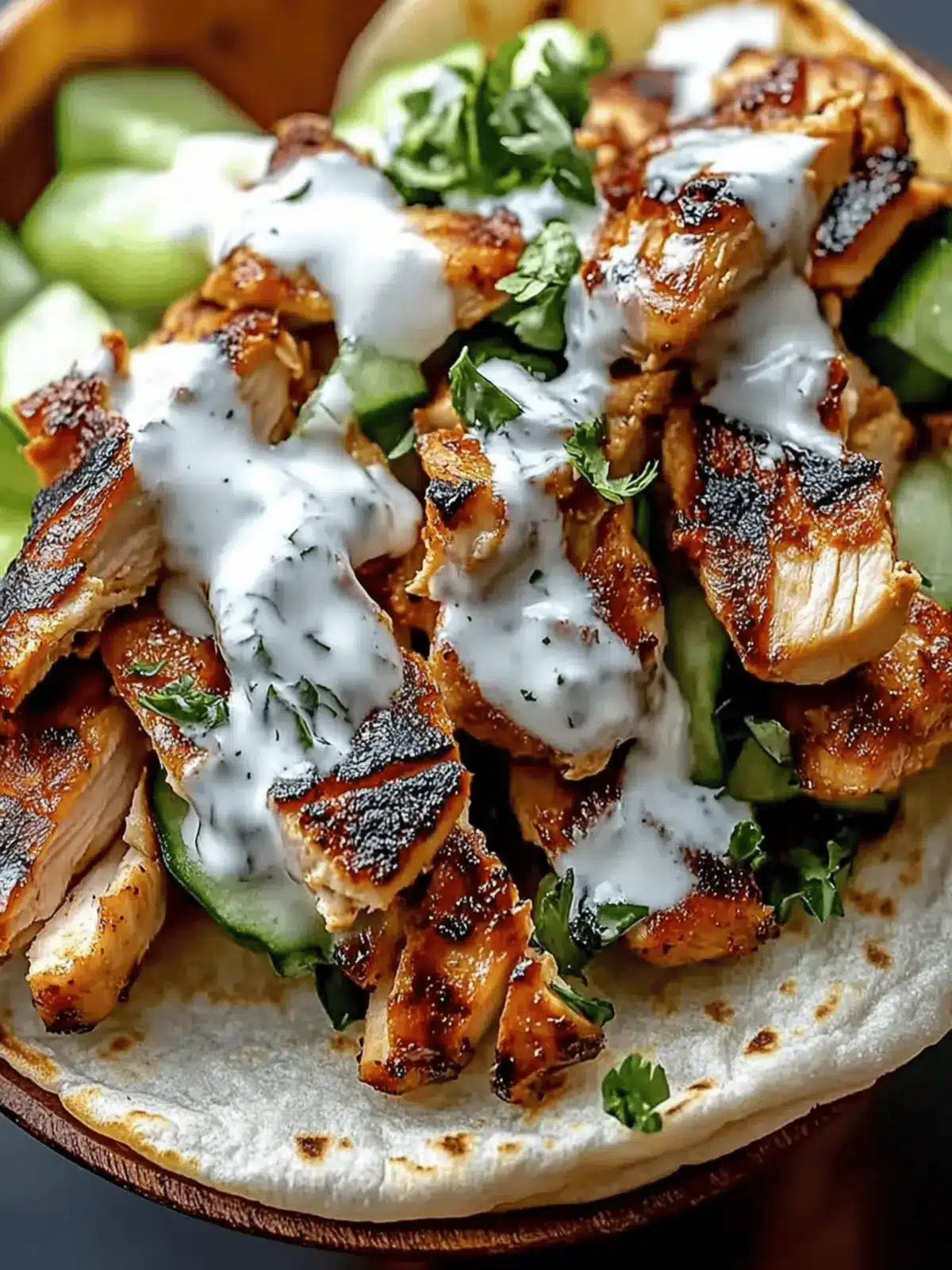 Juicy Chicken Shawarma with Garlic Sauce