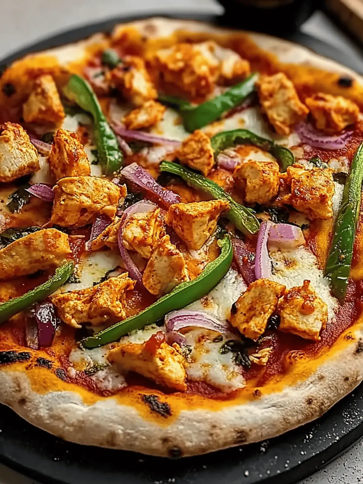 Bold Spicy Chicken Tikka Pizza: Your New Favorite Treat 2 Bold Spicy Chicken Tikka Pizza
