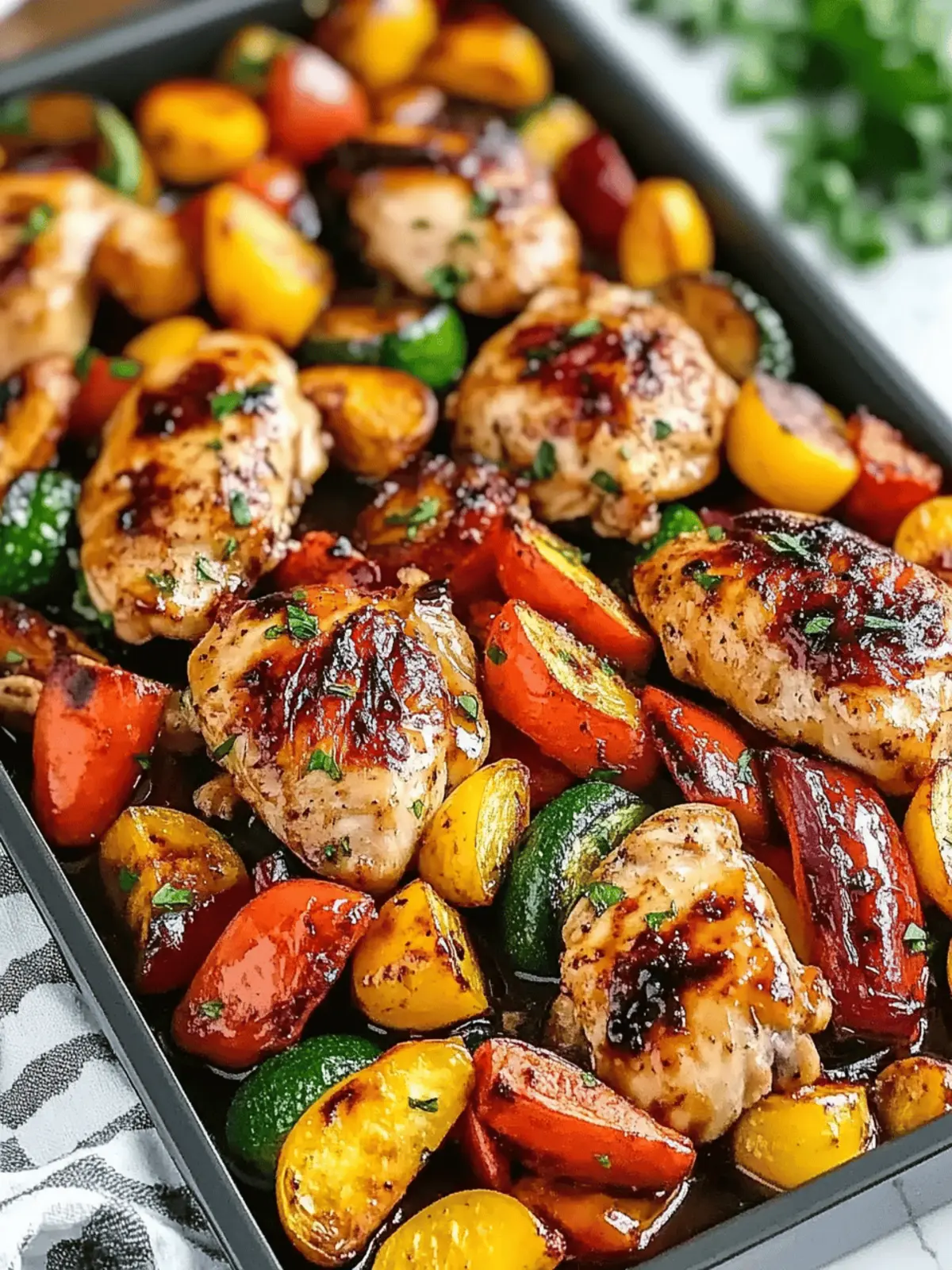 Balsamic Glazed Chicken and Veggies