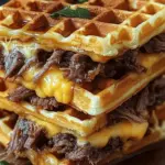Bourbon-Maple Brisket Grilled Cheese Wafflewich